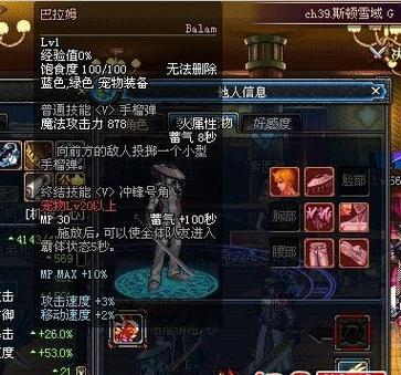 dnf寵物巴拉姆?DNF寵物巴拉姆!